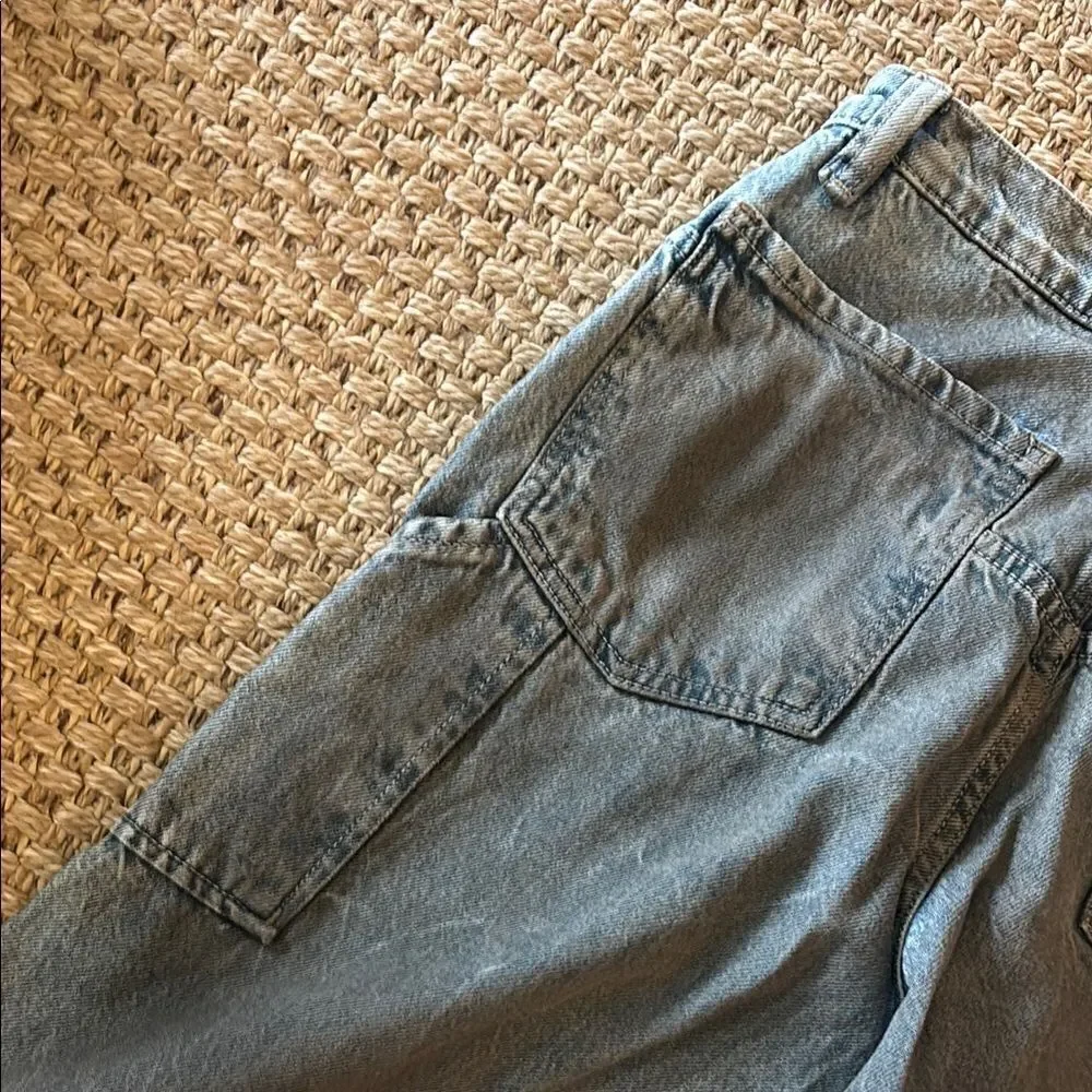 Free People Gray Relaxed Jeans